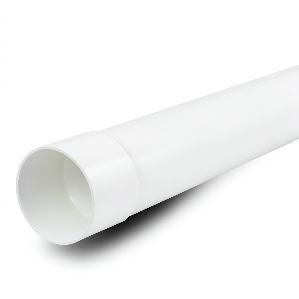 UPVC Pipe PN 4 Bar Size 225 mm Thickness 5.1 mm White Color