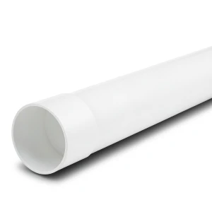 UPVC Plastic Pipe PN 4 Bar Size 250 mm Thickness 5.6 mm White Color