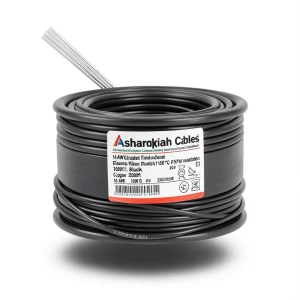 16 AWG Stranded Tinned Copper Electric Wire, PVC Insulated (105°C), Black, 600V, 2500ft | Asharqiyah Cables Company for Industry