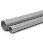 مواسير UPVC كلاس 4 ضغط 10 بار مقاس 225 ملم سماكة 12.1 مم لون رمادي