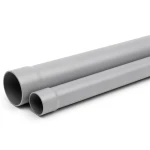 مواسير بلاستيك UPVC كلاس 4 ضغط PN 10 بار مقاس 250 مم سمك 13.3 مم لون رمادي