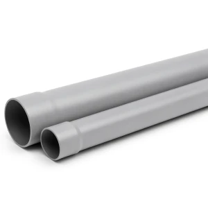 UPVC Plastic Pipe Class 4 PN 10 Bar Size 250 mm Thickness 13.3 mm Grey Color