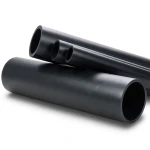 HDPE Plastic Pipe PN 6.3 Bar PE 100 250 mm OD Thickness 9.6 mm Black