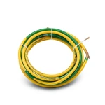 لفة سلك مفرد 185mm 600/1000 فولت موصل نحاس مرن عزل PVC لون أصفر/أخضر | شركة الفنار