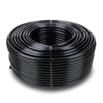 لفة HDPE ضغط 12.5 بار PE 100، قطر خارجي 125 مم SDR 33، لون اسود