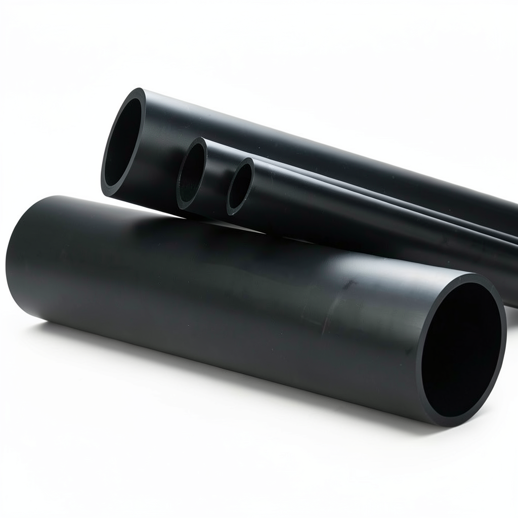 HDPE Pipe Pressure 6.3 Bar PE 100 Size OD 450 mm Thickness 17.2 mm Black