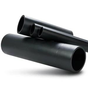 HDPE Plastic Pipe Nominal Pressure 6.3 Bar PE 100 OD 500 mm Thickness 19.1 mm Black