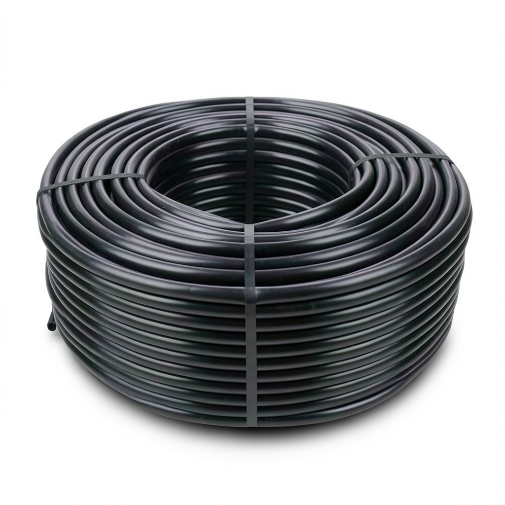 HDPE Plastic Coil Pipe Pressure 6.3 Bar PE 100 Size 110 mm SDR 26 Black