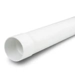 مواسير بلاستيك UPVC ضغط 4 بار مقاس 75 مم سمك 1.9 مم لون أبيض