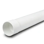 أنابيب UPVC ضغط 4 بار مقاس 125 ملم سماكة 2.9 ملم لون أبيض