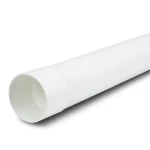 أنابيب UPVC ضغط 4 بار مقاس 225 مم سماكة 5.1 مم لون أبيض