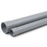 مواسير بلاستيك UPVC كلاس 4 ضغط PN 10 بار مقاس 250 مم سمك 13.3 مم لون رمادي