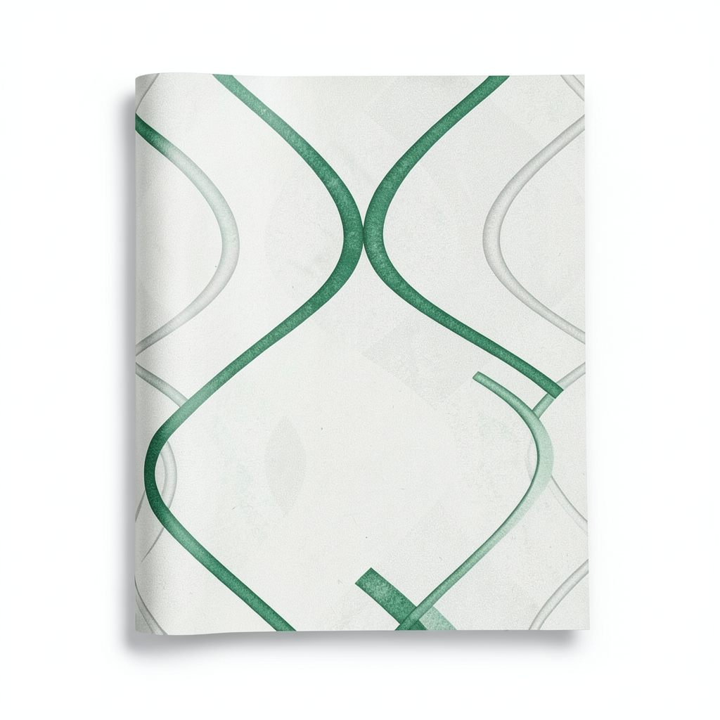 Decorative Wall Covering Venice Set 5 m² Green with White, Germany | YT-01834992
