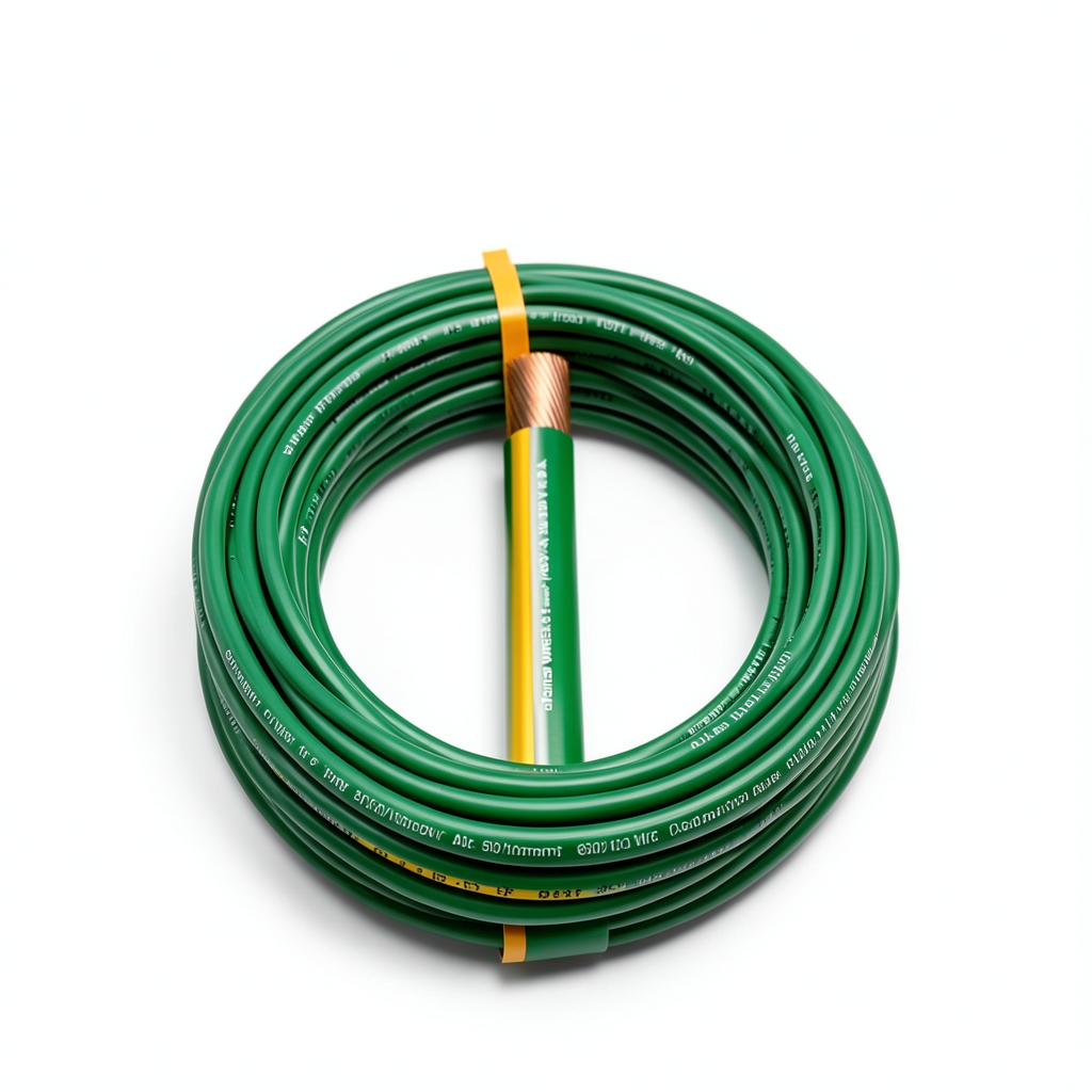 سلك مفرد 95mm 600/1000V، موصل نحاس مرن عزل PVC لون أخضر/أصفر | شركة الفنار