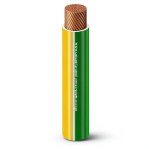 185mm Single Wire 600/1000 Voltage Flexible Copper Conductor PVC Insulated, Yellow/Green | Al Fanar