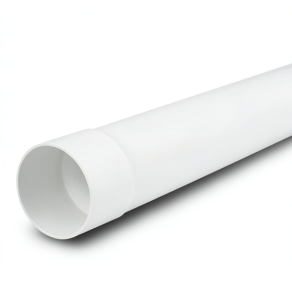 UPVC Pipe Class 1 Size 125 mm Thickness 2.2 mm White Color