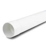 مواسير بلاستيك UPVC ضغط 4 بار مقاس 75 مم سمك 1.9 مم لون أبيض