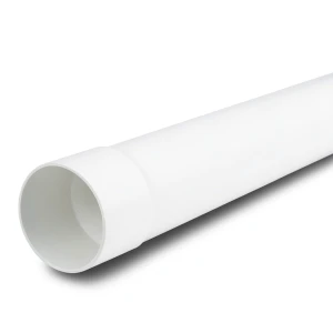 UPVC Plastic Pipe PN 4 Bar Size 75 mm Thickness 1.9 mm White Color