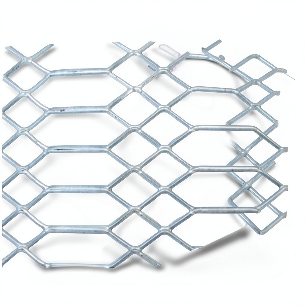 Hot Rolled Expanded Metal Wiremesh 2.8 mm Diameter 2.44×3 M, Jawhara Shape