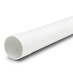 UPVC Plastic Pipe PN 4 Bar Size 110 mm Thickness 2.7 mm White Color