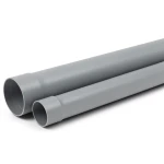 مواسير UPVC كلاس 4 ضغط 10 بار مقاس 225 ملم سماكة 12.1 مم لون رمادي