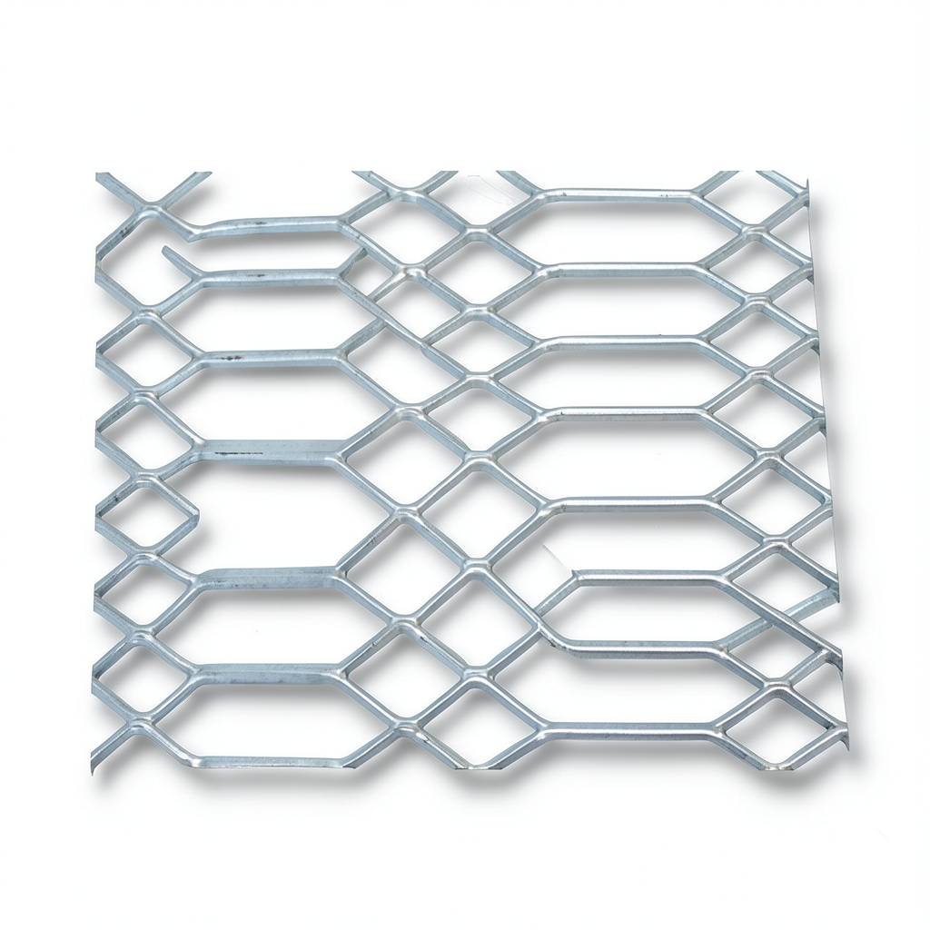 سلك شبك معدني ممدد مدرفل على الساخن سمك 3 مم، مقاس 2.44×4 متر، تصميم جوهرة