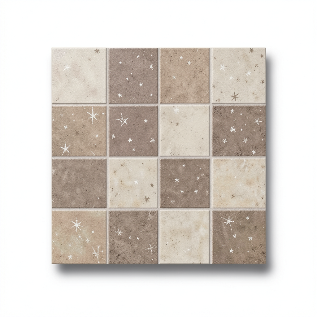 Floor Tiles Porcelain Thickness 9 mm, Size 30x30 cm, Mix Star Color