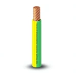 كابل نحاس THHN/THWN معزول PVC 105 درجة مئوية مقاس 2.08 مم² قطر 2.9 مم 600 فولت طول 250 قدم أصفر مع أخضر | شركة الفنار