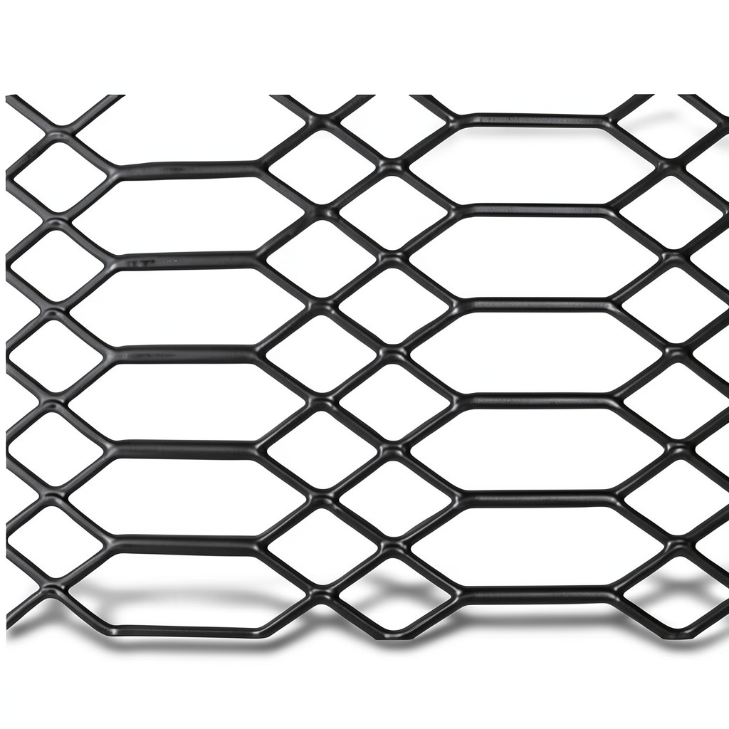 Hot Rolled Expanded Metal Mesh Jawhara Thickness 2.7 mm Size 2.44×7 m
