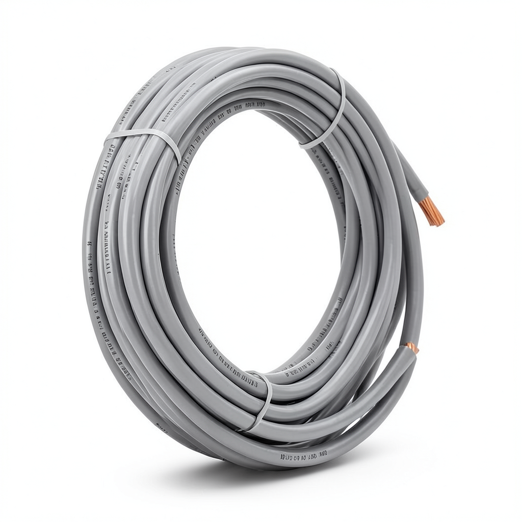 كابل نحاس THHN/THWN قطر 3.8 مم معزول PVC 105°  اللون رمادي 600 فولت الطول 2500 قدم | شركة الفنار