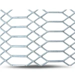 شبك بقلاوة حديد مدرفل على الساخن تصميم جوهرة سمك 2.8 مم مقاس 2.44×1 متر