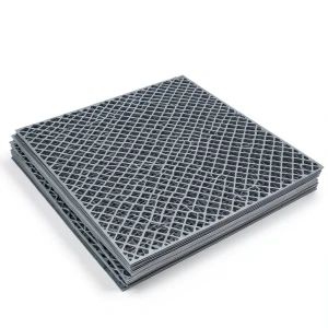 Hot Rolled Expanded Metal Sheet Flattened 2.8 mm Thickness, 2.44 M Width, 4 M Length, Jawhara Design