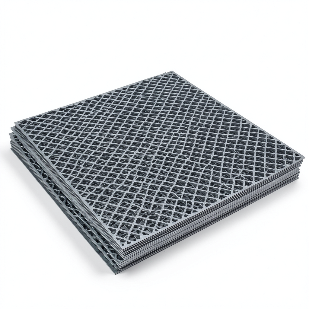 Hot Rolled Expanded Metal Sheet Flattened 2.8 mm Thickness, 2.44 M Width, 4 M Length, Jawhara Design