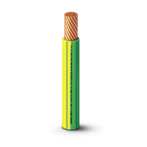كابل نحاس THHN/THWN معزول PVC 105°C مقاس 3.31 مم² قطر 3.4 مم 600 فولت طول 300 قدم أصفر مع أخضر | شركة الفنار