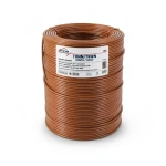 كابل نحاس THHN/THWN معزول PVC 105° قطر 4.2 مم 600 فولت طول 500 قدم بني | شركة الفنار