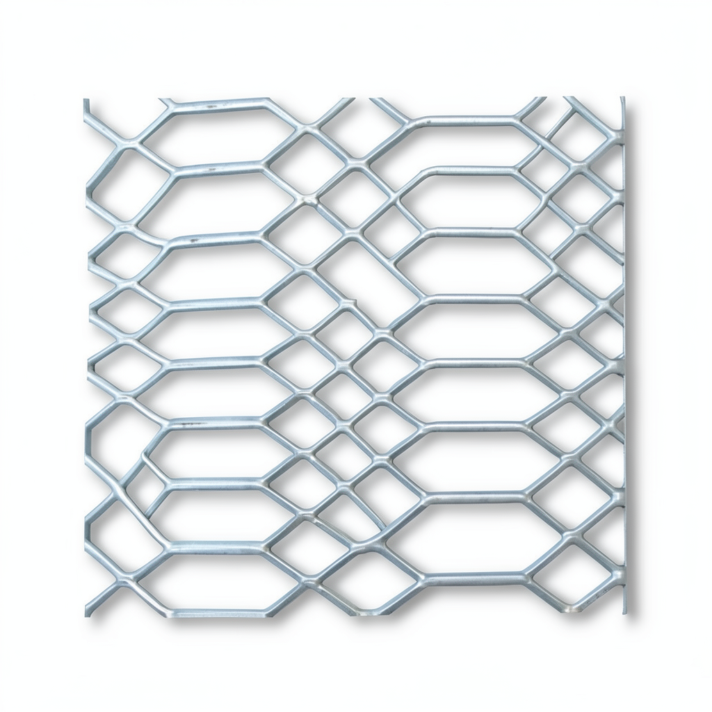 Hot Rolled Expanded Metal Sheet Flattened 3 mm Thickness, 2.44×4 m, Jawhara Design