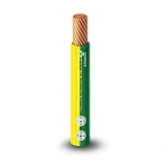 كابل نحاس THHN/THWN معزول PVC 105°C مقاس 3.31 مم² قطر 3.4 مم 600 فولت طول 300 قدم أصفر مع أخضر | شركة الفنار