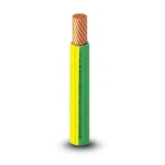 كابل نحاس THHN/THWN عزل PVC 105 درجة مئوية مقاس 5.26 مم² قطر 4.2 مم 600 فولت طول 300 قدم أصفر مع أخضر | شركة الفنار