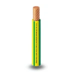 كابل نحاس THHN/THWN مقاس 3.31 مم² قطر 3.4 مم 600 فولت طول 250 قدم أصفر مع أخضر | شركة الفنار