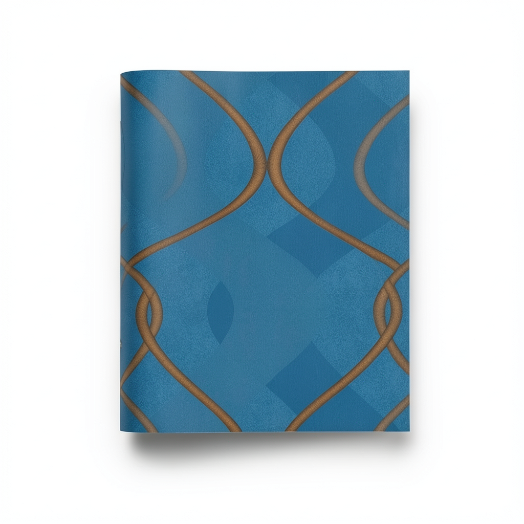 Decorative Wall Paper Venice Collection 5 m² Blue with Brown, Code 18-5770 |