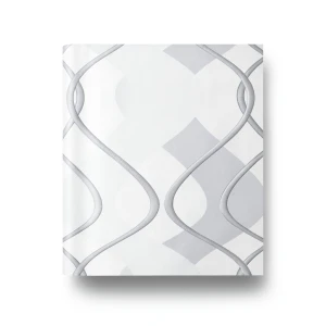 Decorative Wallpaper Venice Collection 5 m² White with Grey, Code 10-5770 | YT-69597701