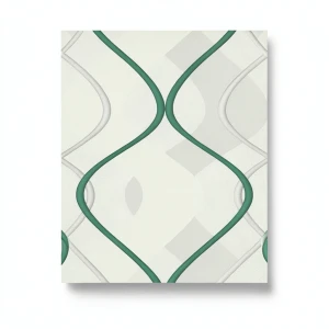 Decorative Wall Covering Venice Set 5 m² Green with White, Germany | YT-01834992