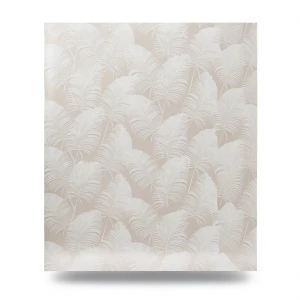 Leaf-patterned Wall Covering Length 1.005 cm Width 53 cm Beige Color