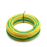 كابل نحاس THHN/THWN معزول PVC 105 درجة مئوية مقاس 2.08 مم² قطر 2.9 مم 600 فولت طول 250 قدم أصفر مع أخضر | شركة الفنار