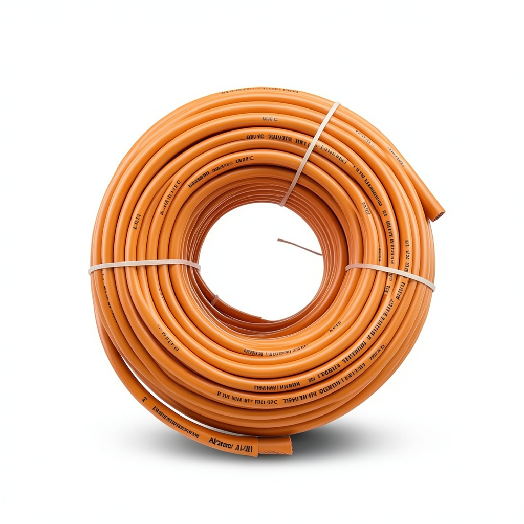 كابل نحاس THHN/THWN معزول PVC 105° الفنار قطر 4.4 مم 600 فولت طول 2500 قدم برتقالي | شركة الفنار