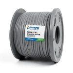 كابل نحاس THHN/THWN معزول PVC 105° قطر 2.7 مم 600 فولت طول 2500 قدم رمادي | شركة الفنار