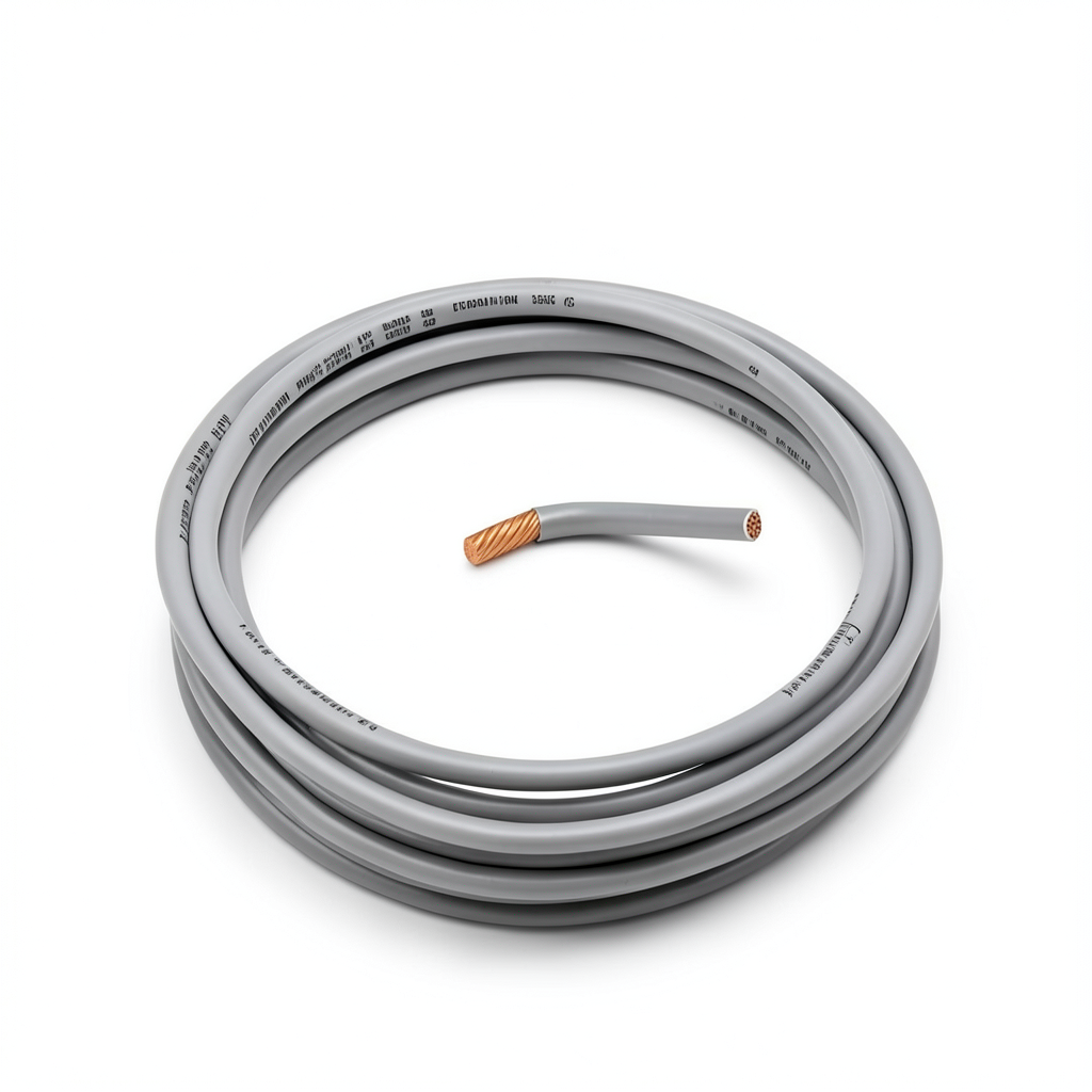 كابل نحاس THHN/THWN قطر 3.0 مم معزول PVC 105° رمادي 600 فولت 2500 قدم | شركة الفنار