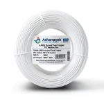لفة سلك نحاس مجدول 6 AWG مطلي بالقصدير، عزل PVC 105°C، أبيض، 600 فولت، طول 500 قدم | شركة كابلات الشرقية للصناعة