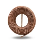 كابل نحاس THHN/THWN معزول PVC 105° قطر 4.2 مم 600 فولت طول 500 قدم بني | شركة الفنار