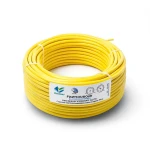 لفة سلك كهرباء نحاس شعر 35 مم2 450/750 فولت، قطر موصل 9.2 مم، معزول PVC، اصفر | مجموعة كابلات الرياض